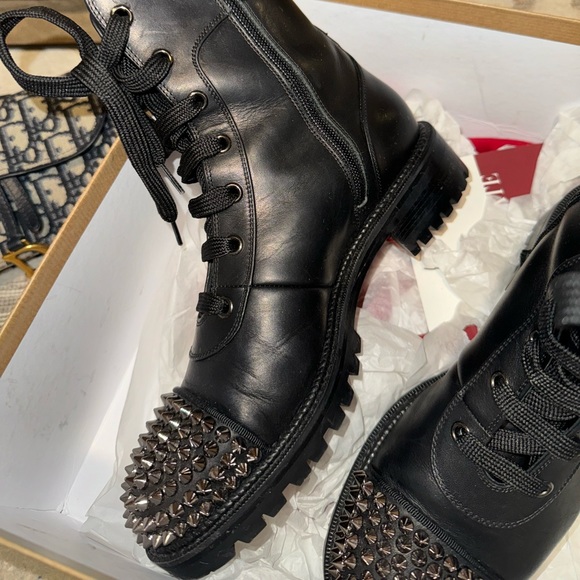 christian louboutin Ts croc combat boots spiked / studded - Picture 4 of 7